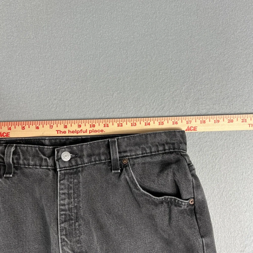 VTG Levis 921 Jeans Fit Womans 12 Black Denim Orange Tab Tapered‎ High Rise USA